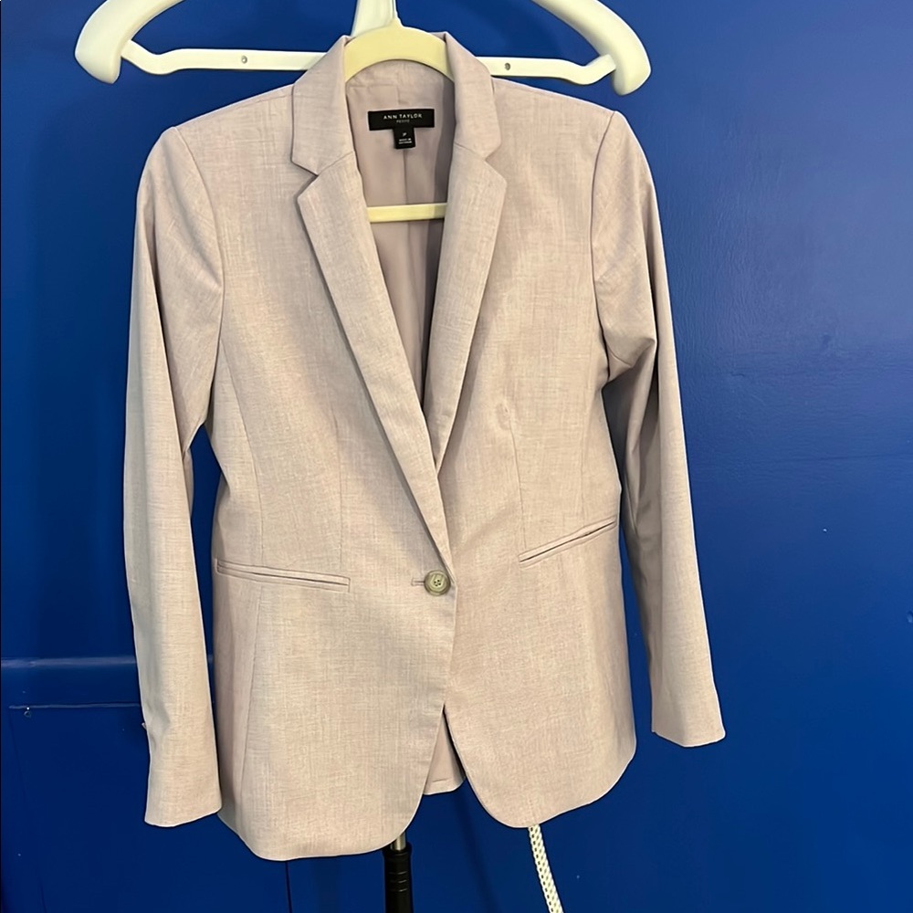Ann Taylor Lavender Blazer Classic Suit Jacket